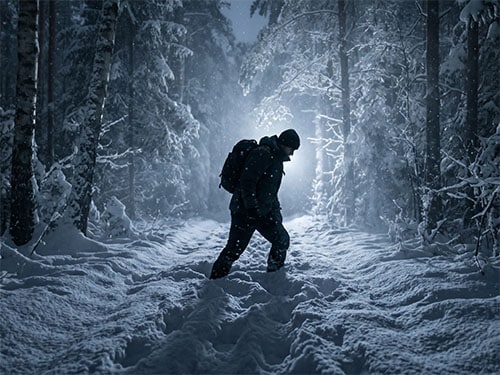 Провалиться в снег