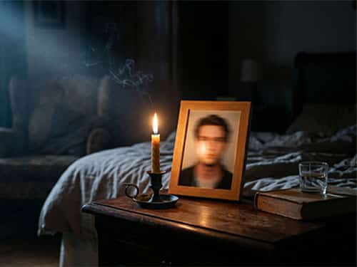 Умерший бывший парень на фото