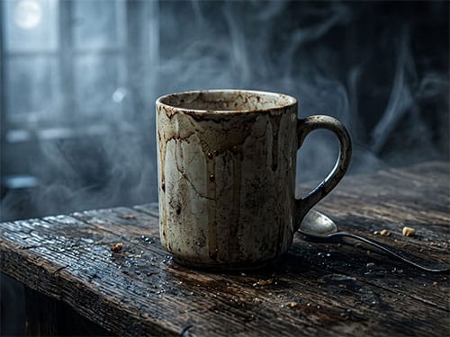 Грязная кружка