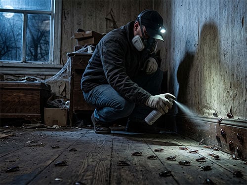 Травить тараканов